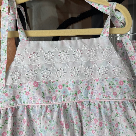 TBBC Idabelle's Bloomer Set Mountain Brook Mini Floral Worth Avenue Eyelet top - Picture 3 of 10